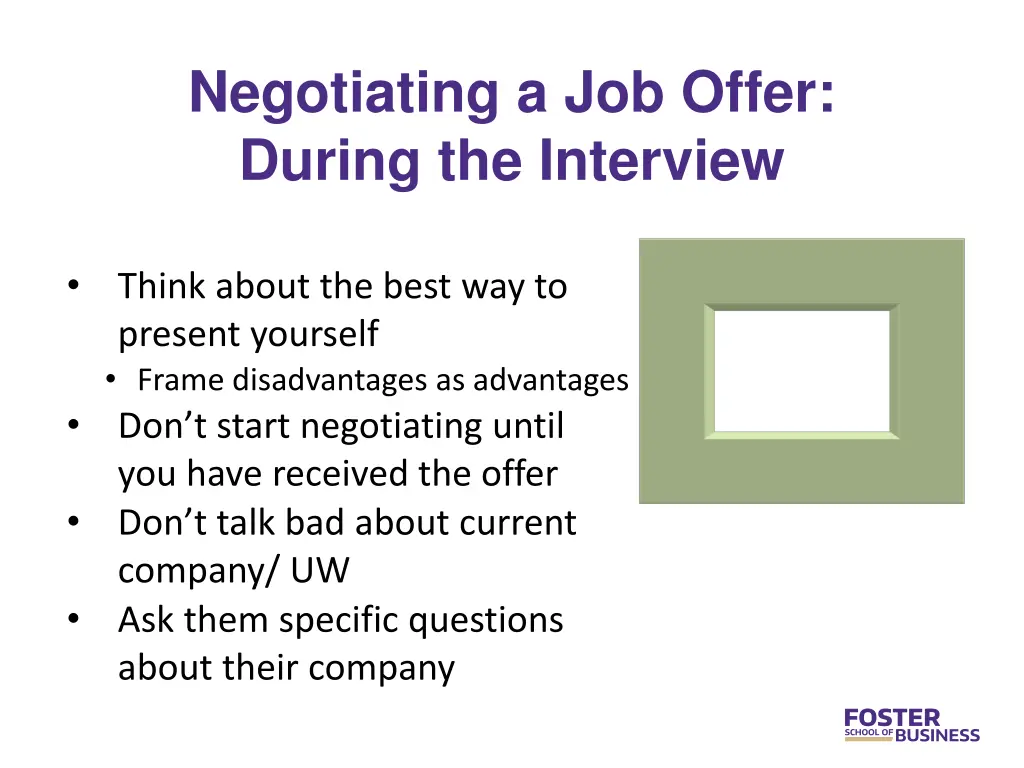 negotiating a job offer during the interview