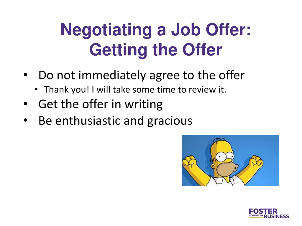 negotiating a job offer getting the offer