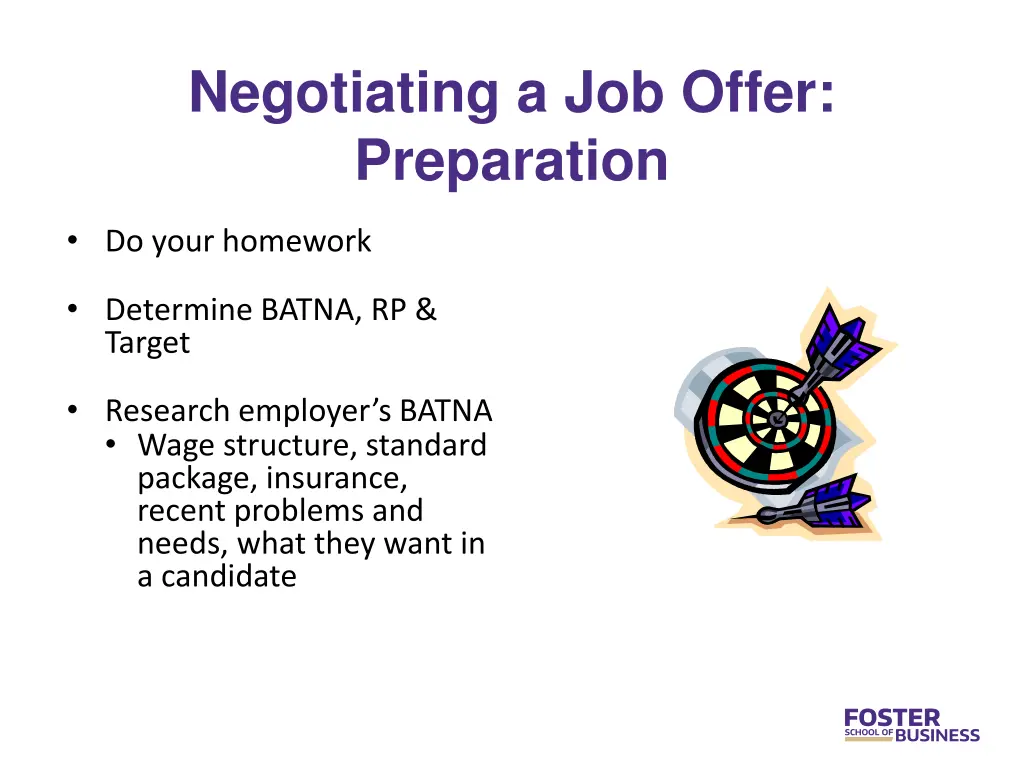 negotiating a job offer preparation