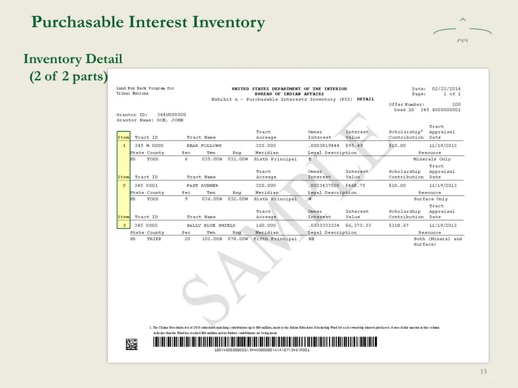 purchasable interest inventory 1