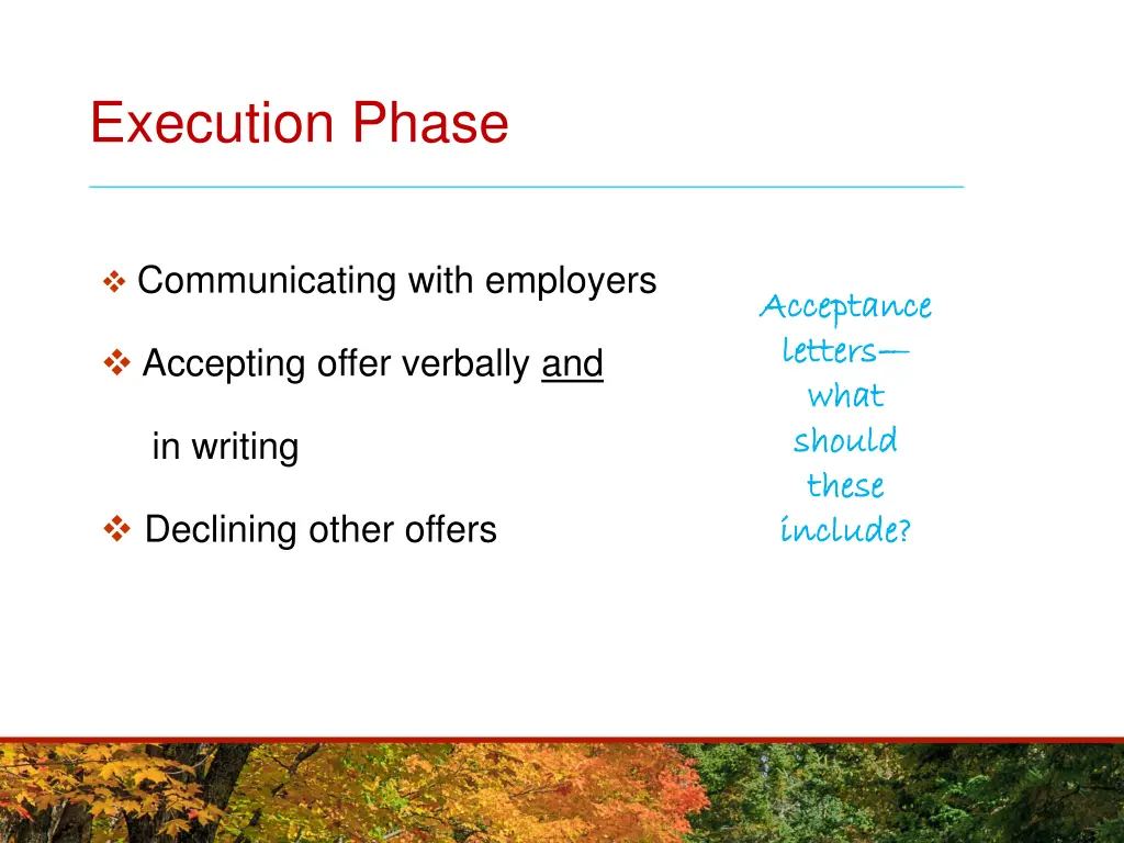 execution phase