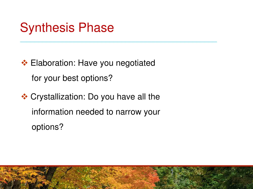 synthesis phase