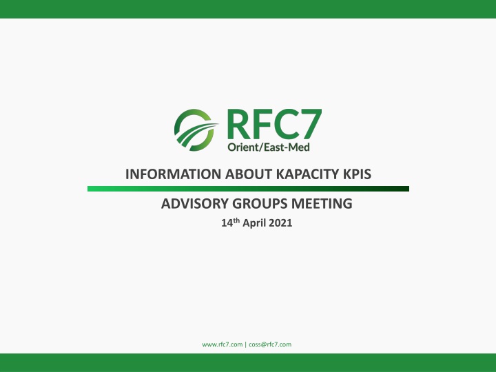 information about kapacity kpis