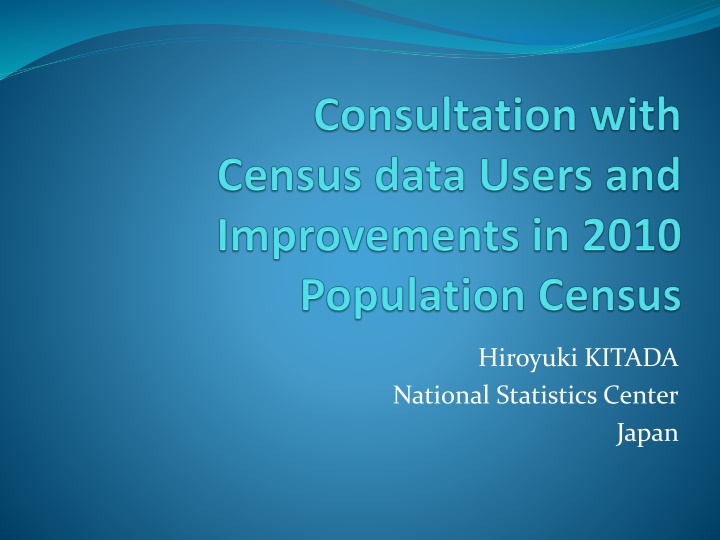 hiroyuki kitada national statistics center