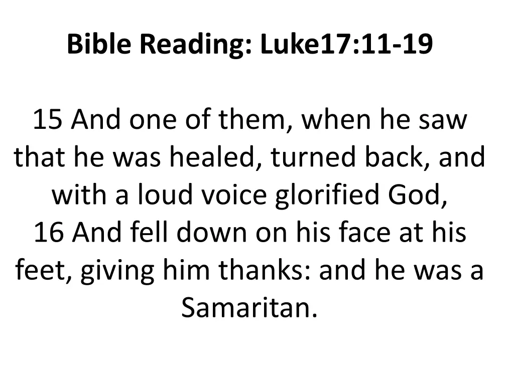 bible reading luke17 11 19 1