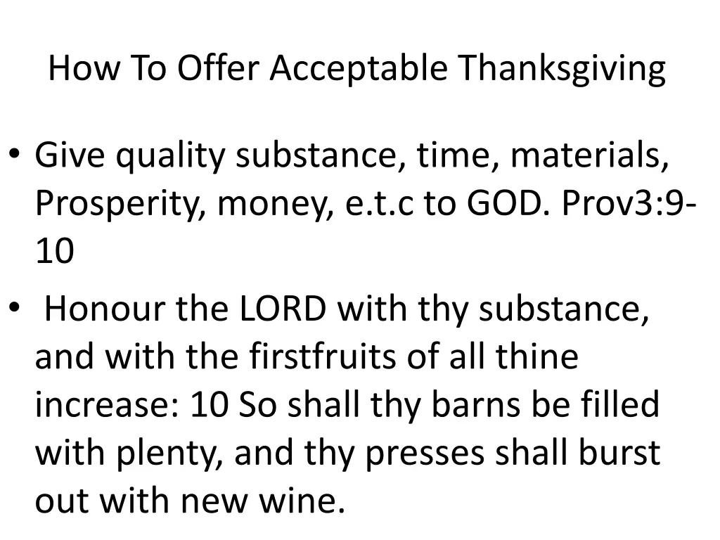 how to offer acceptable thanksgiving 3