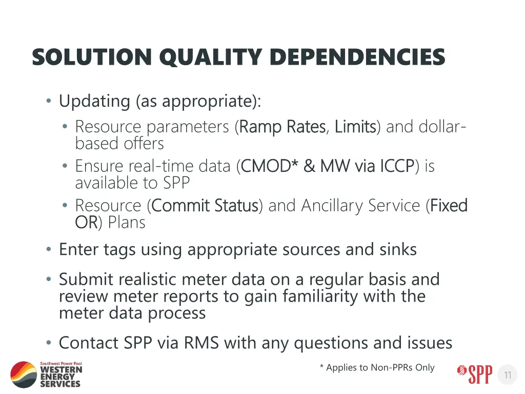 solution quality dependencies