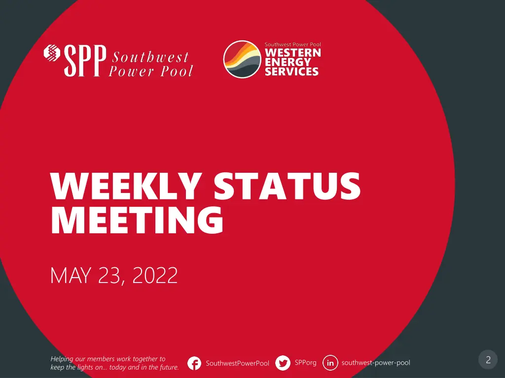 weekly status meeting