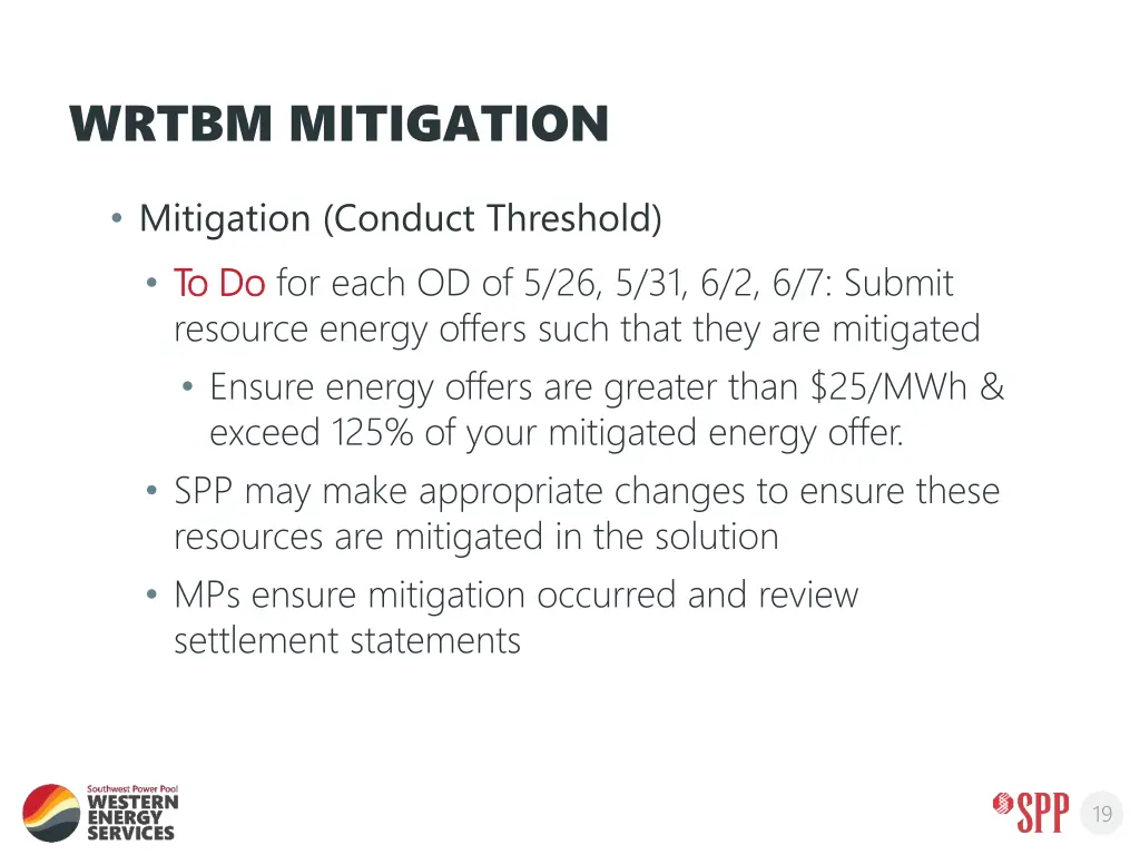 wrtbm mitigation