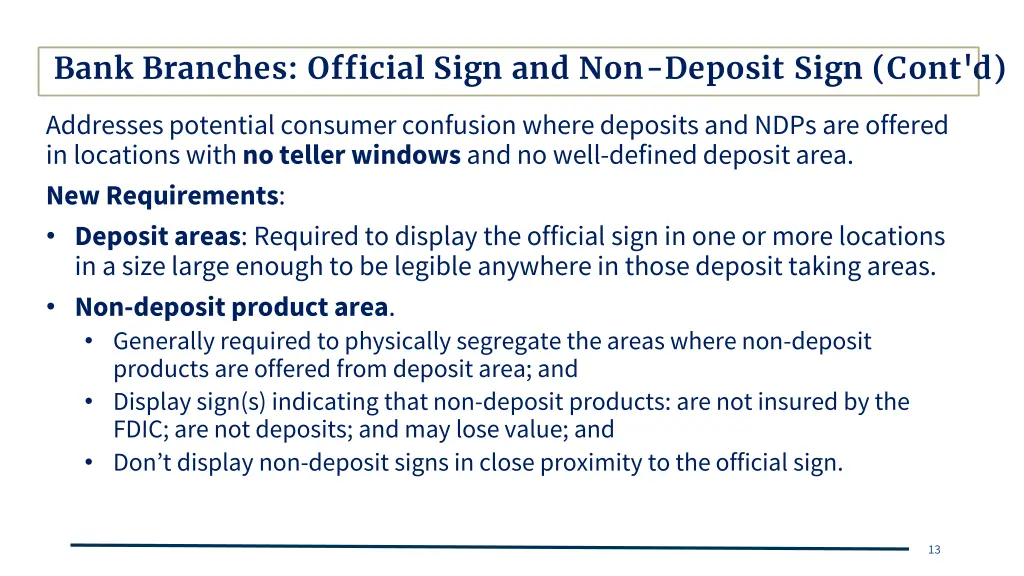 bank branches official sign and non deposit sign