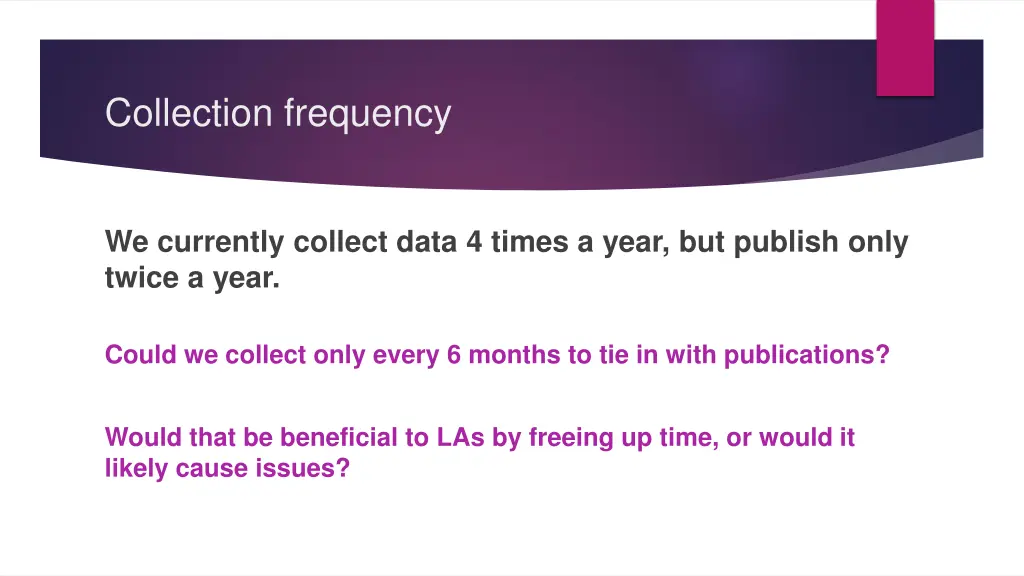 collection frequency