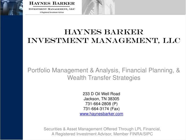 haynes barker investment management llc