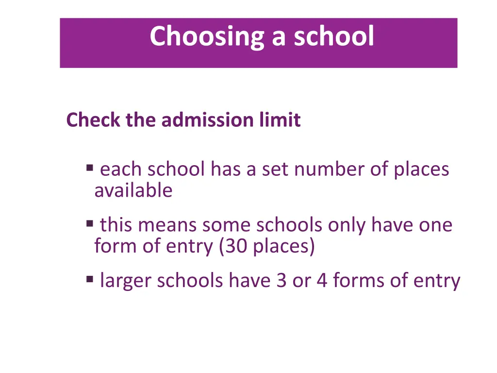 choosing a school 10