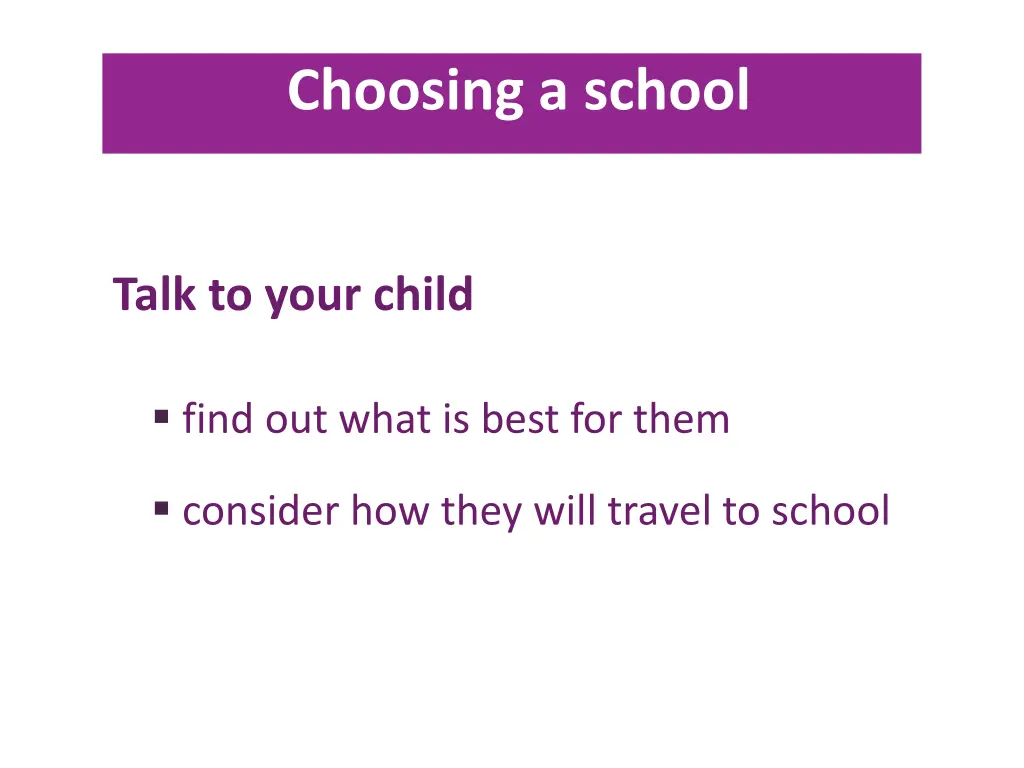 choosing a school 2