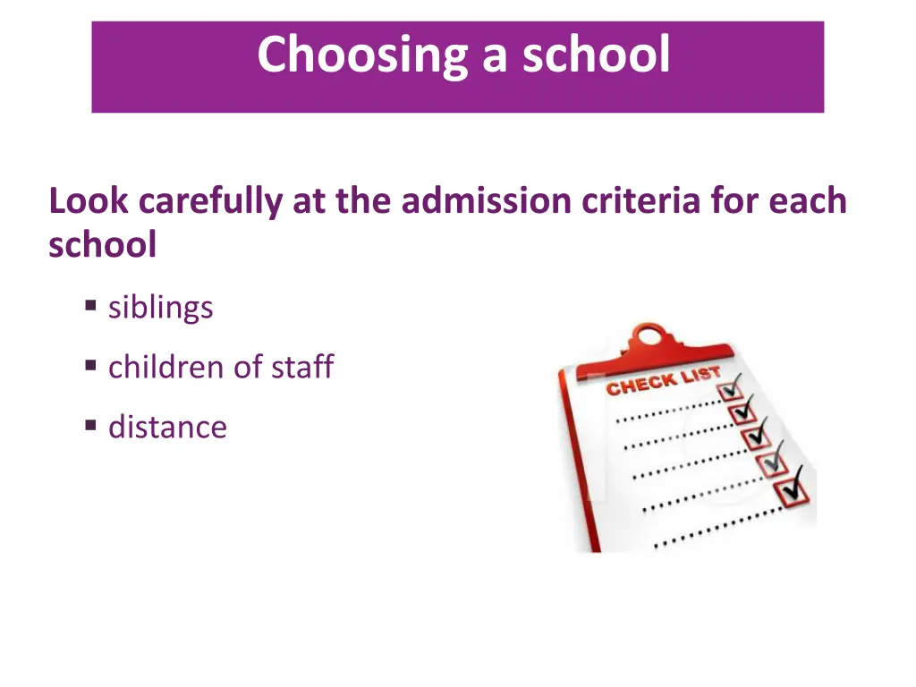 choosing a school 9