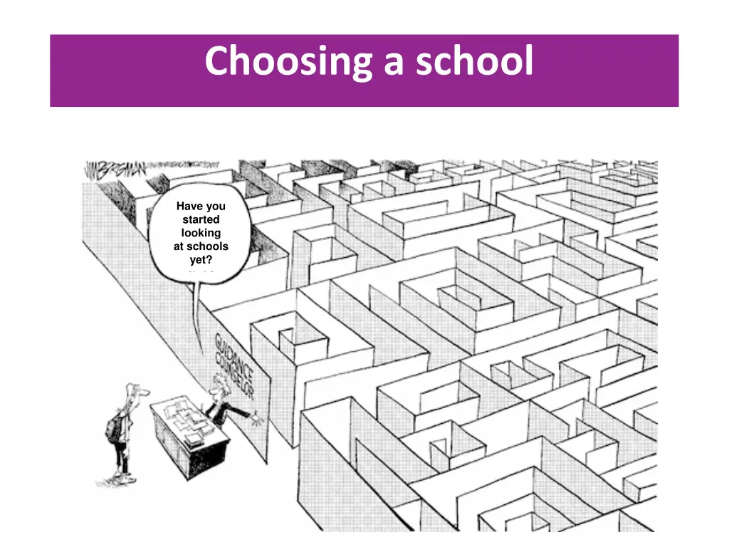 choosing a school