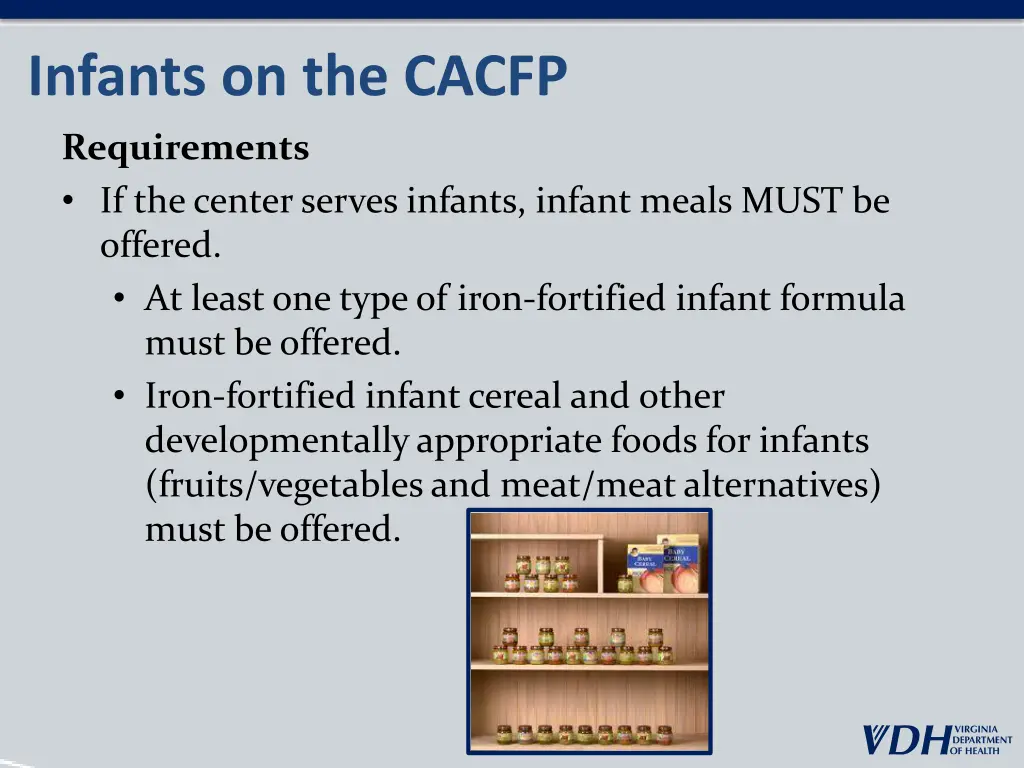 infants on the cacfp 3