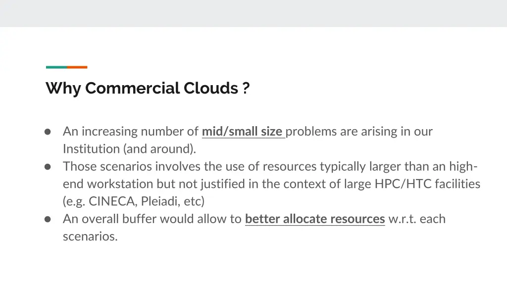 why commercial clouds