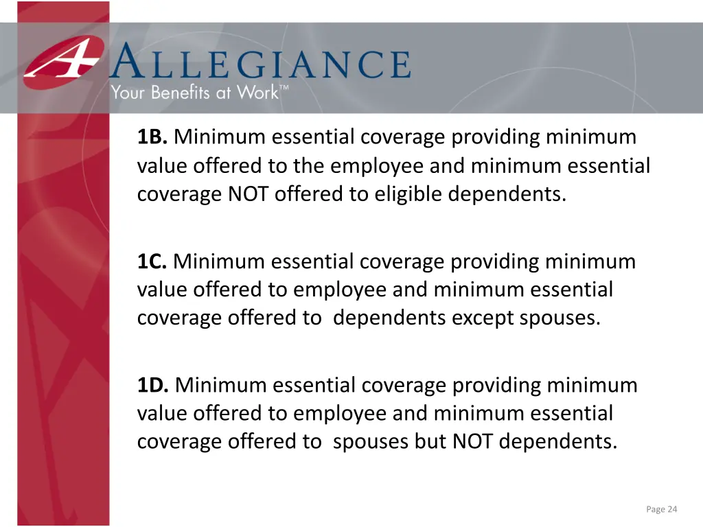 1b minimum essential coverage providing minimum