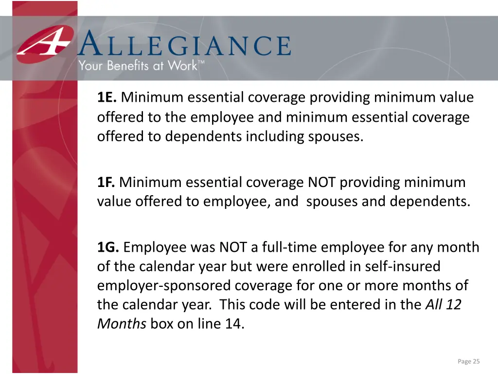 1e minimum essential coverage providing minimum