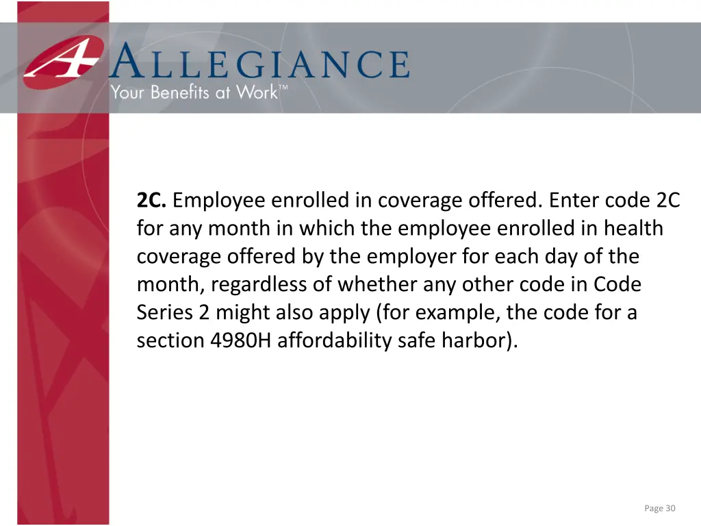 2c employee enrolled in coverage offered enter