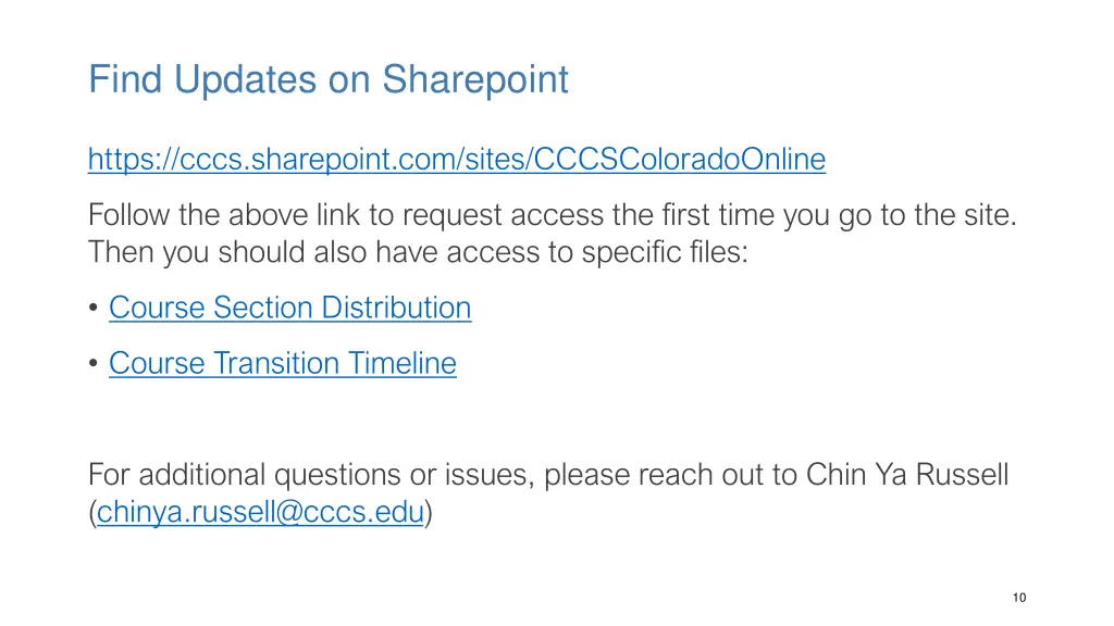 find updates on sharepoint