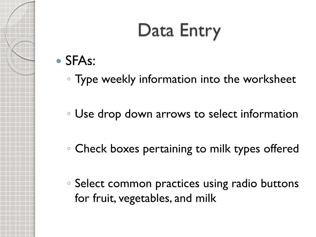 data entry