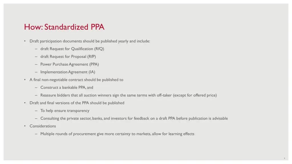 how standardized ppa