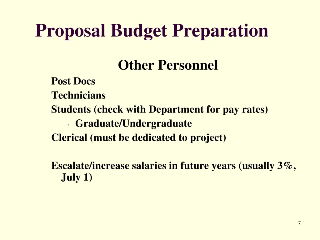 proposal budget preparation 1