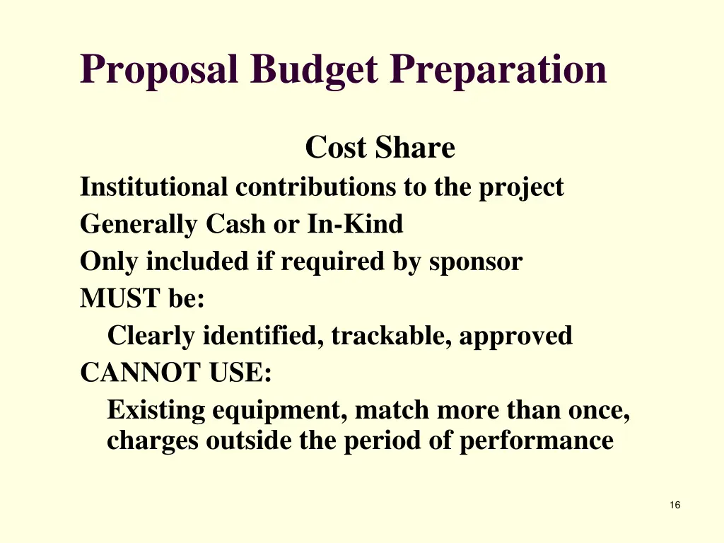 proposal budget preparation 10