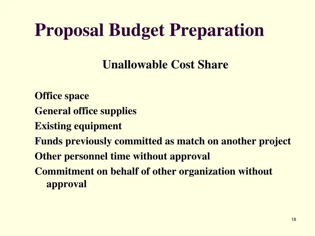 proposal budget preparation 12