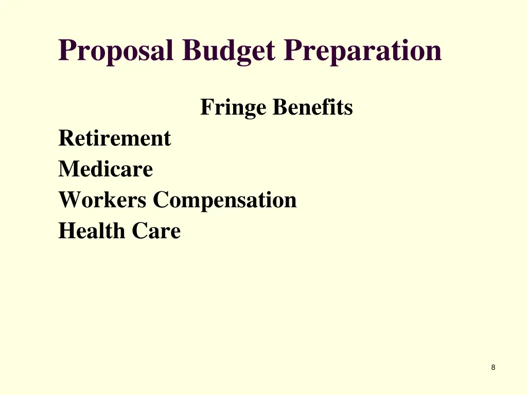 proposal budget preparation 2