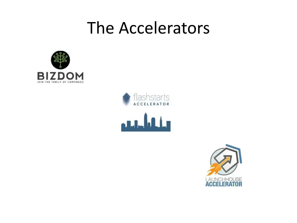 the accelerators