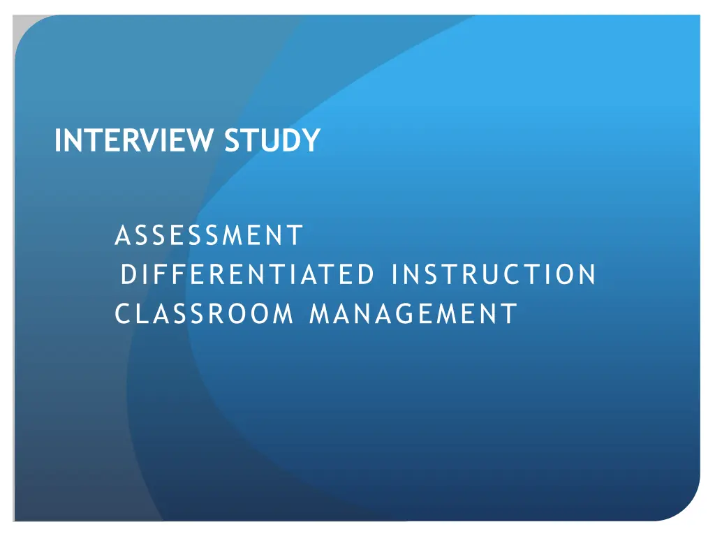 interview study