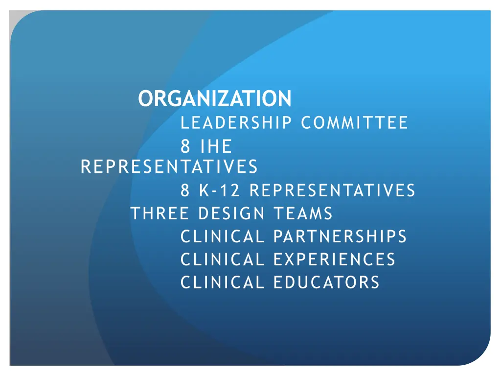 organization leadership committee