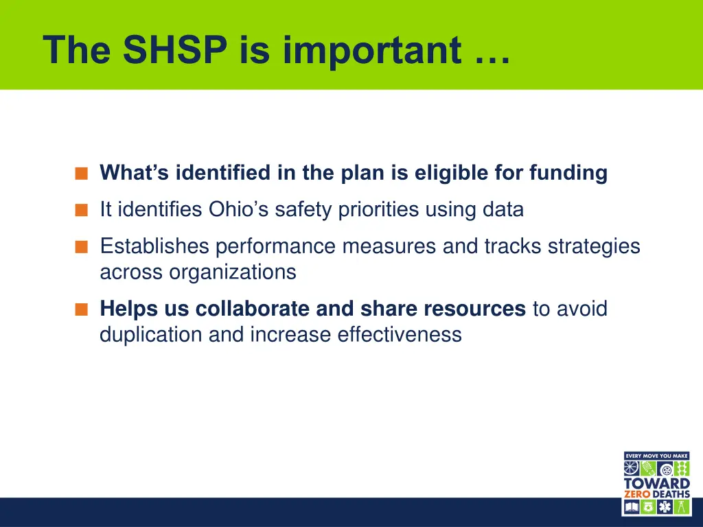 the shsp is important