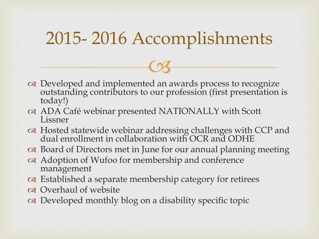 2015 2016 accomplishments