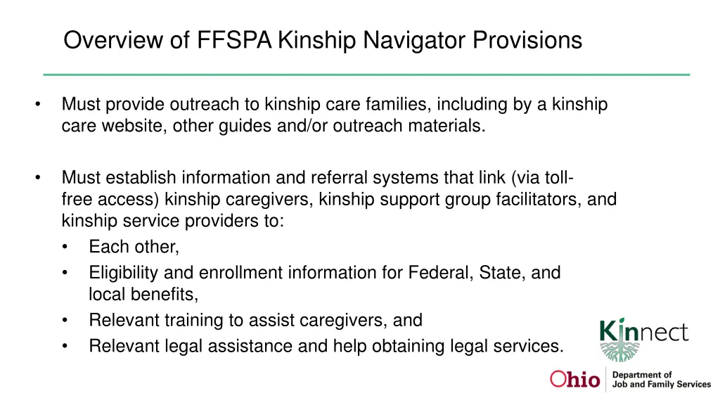 overview of ffspa kinship navigator provisions 1