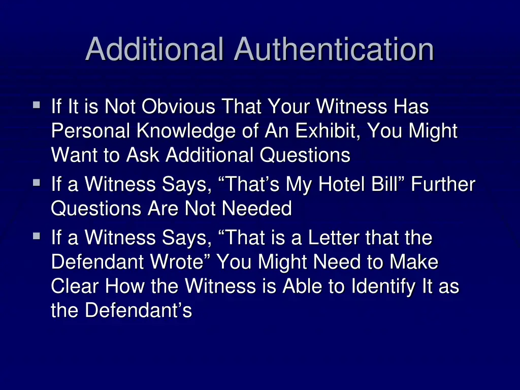 additional authentication