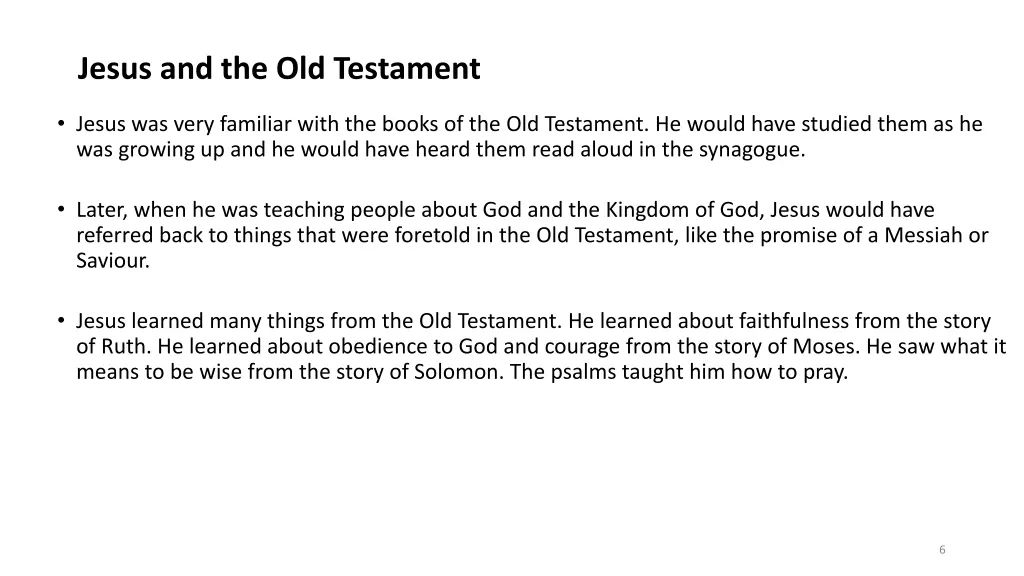 jesus and the old testament