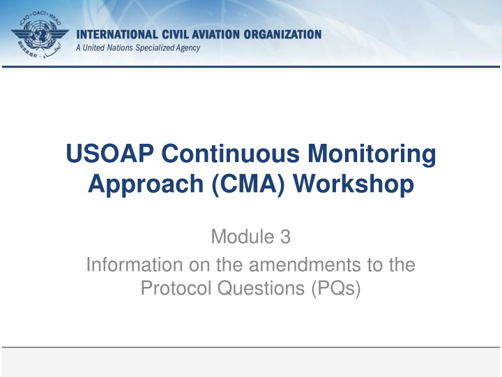 usoap continuous monitoring approach cma workshop