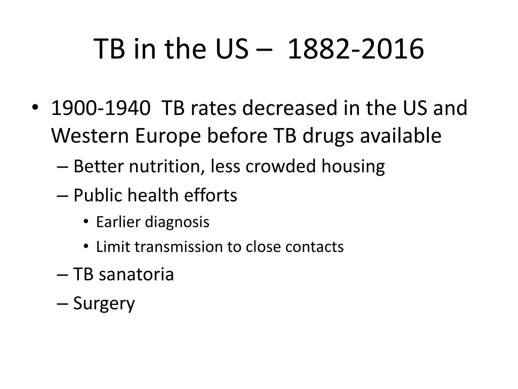 tb in the us 1882 2016