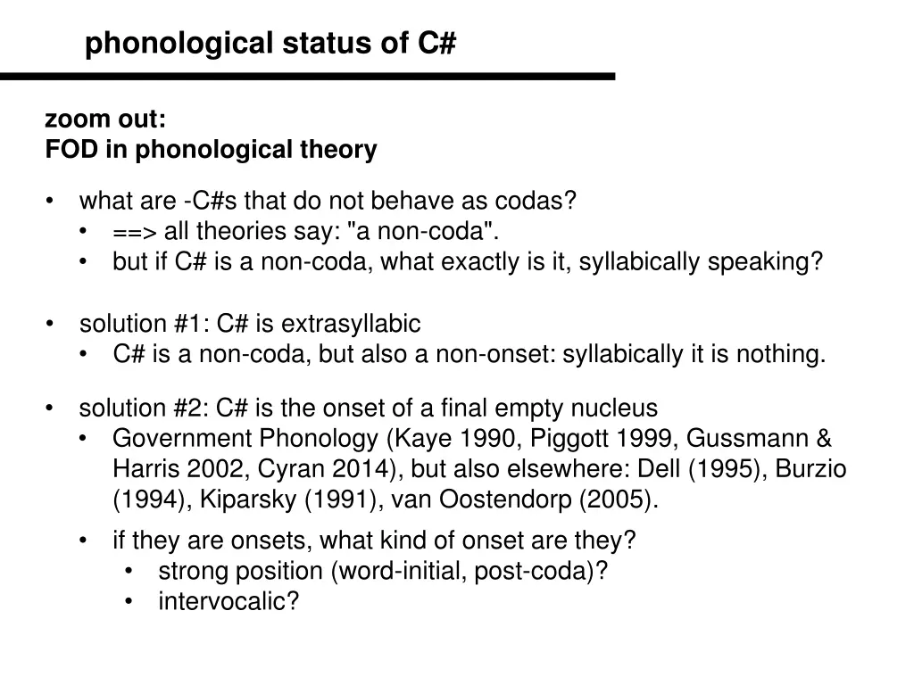 phonological status of c