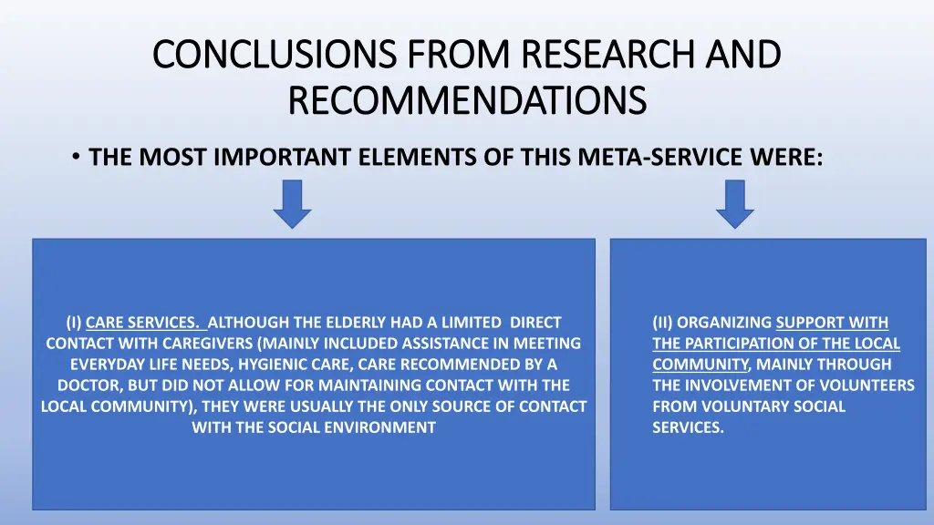 conclusions from research and conclusions from 2