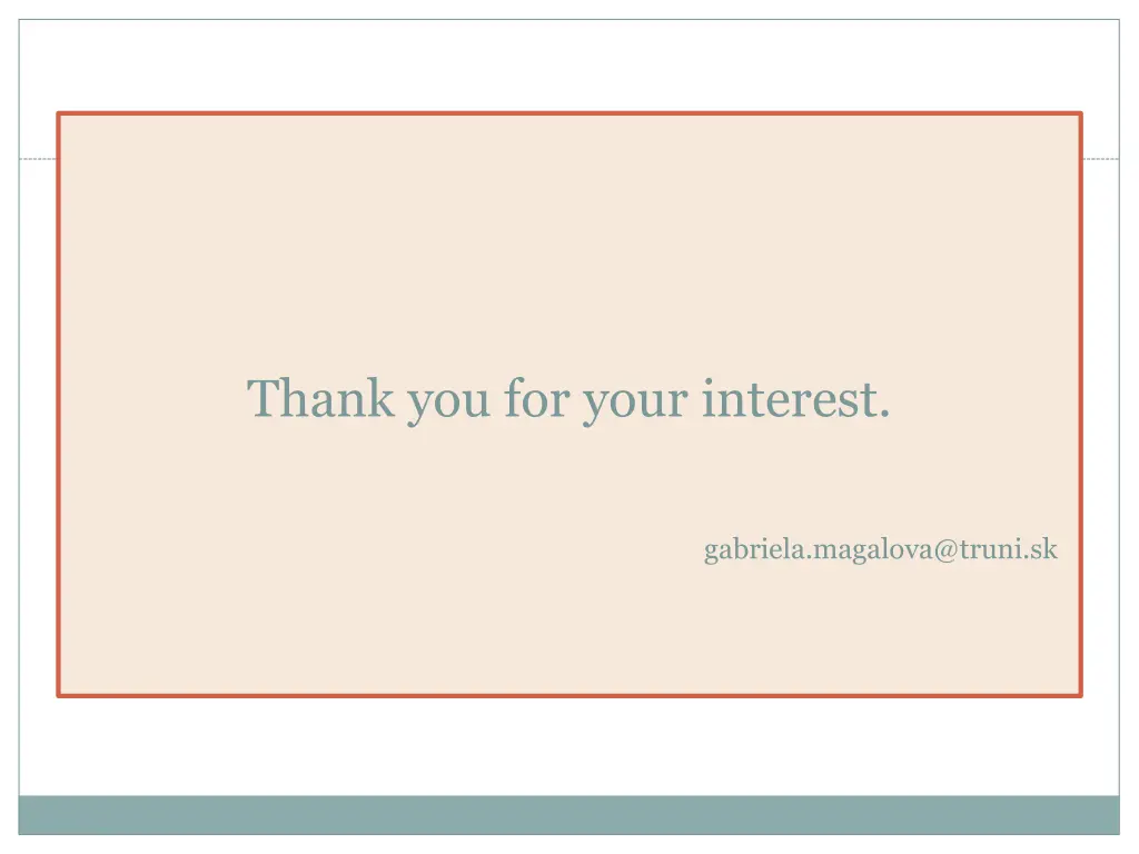 thank you for your interest