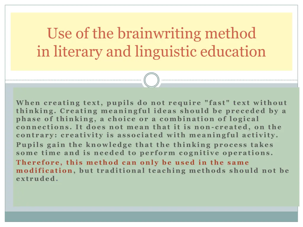 use of the brainwriting method in literary 2