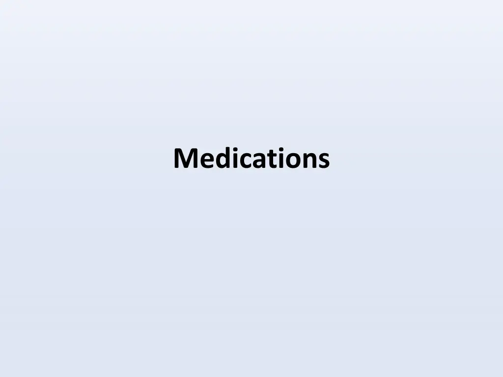 medications