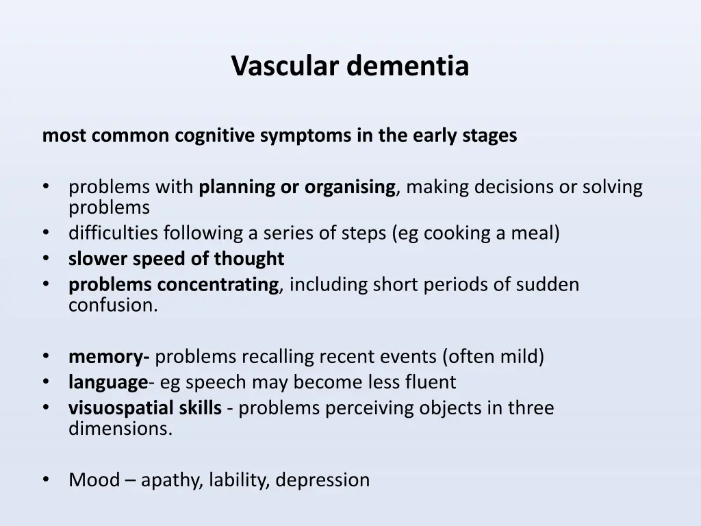 vascular dementia 2