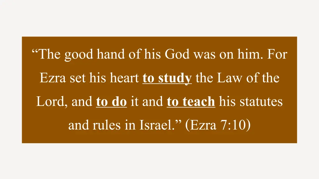 the good hand of his god was on him for ezra 1