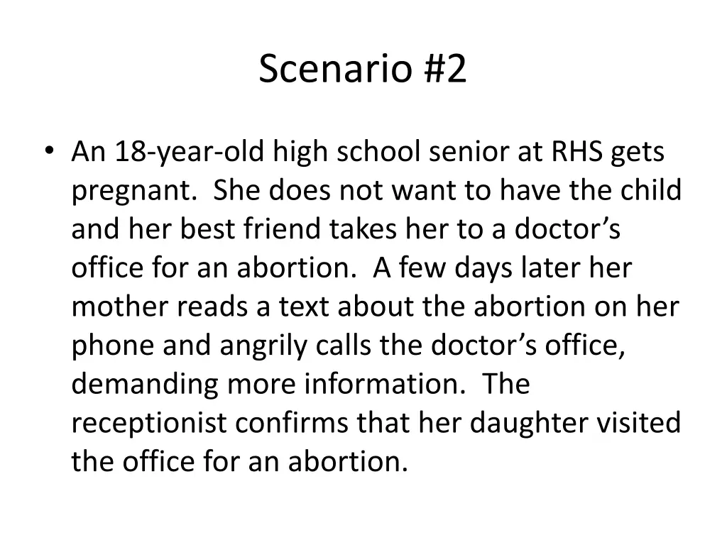 scenario 2